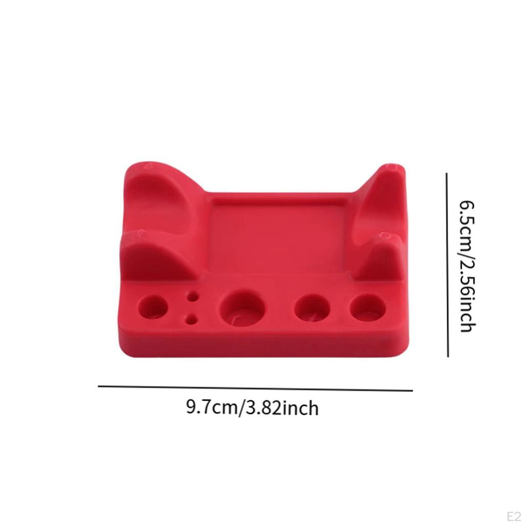 Pigment Pen Holder,Pigment Supplies Art Red with Ink Cups Portable Holder for