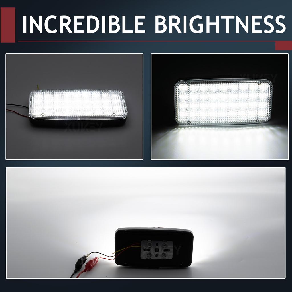 Car Interior Light Assembly Roof Ceiling Cabin Blinker Lamp Xenon White For Trailer Auto Truck Lorry Camper Tractor Caravan Van