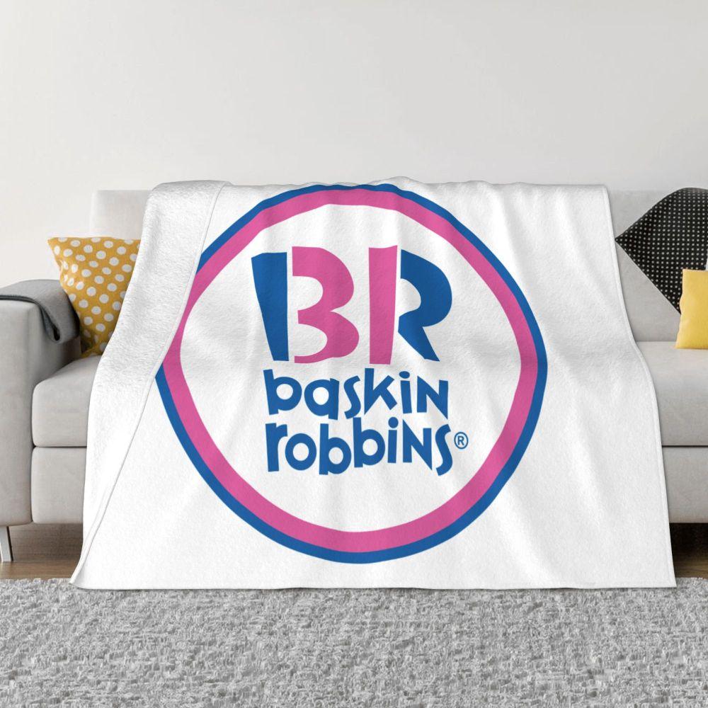 

NEW Baskin Robbins Blankets and Throws Super Soft Thermal Indoor Outdoor Blanket for Living Room Bedroom Travel 30x40in
