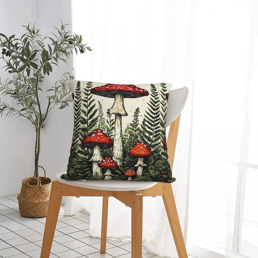 Forest Mushroom Pillow Cases Cushion Covers Creative Decorative Pillowcover for Home 18
