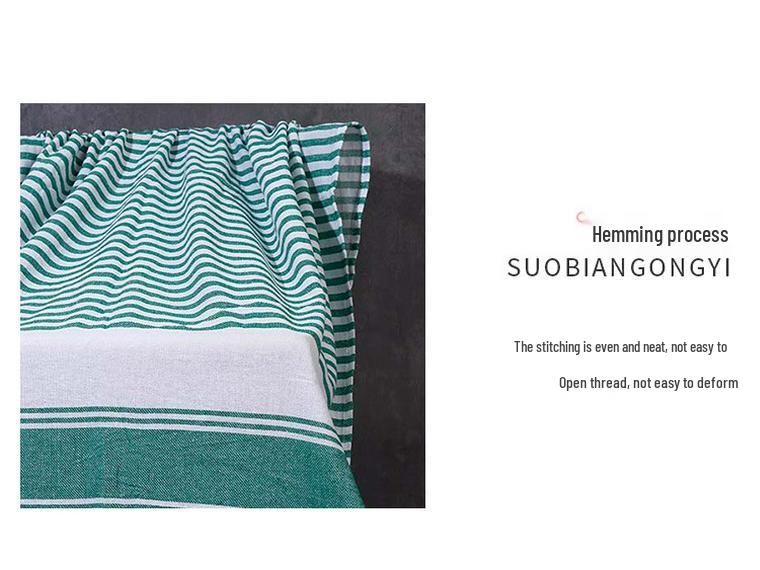 Wide & Narrow Stripe Tassel Bath Towel, Minimalist Turkish Polyester-Cotton Beach Shawl