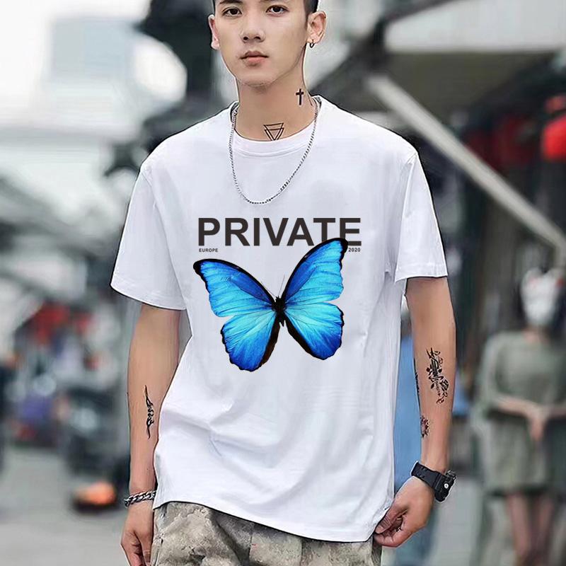 Short Sleeve Casual Ladies Fashion Female Graphic Tee Women Butterfly Print Summer T Clothing T-shirts