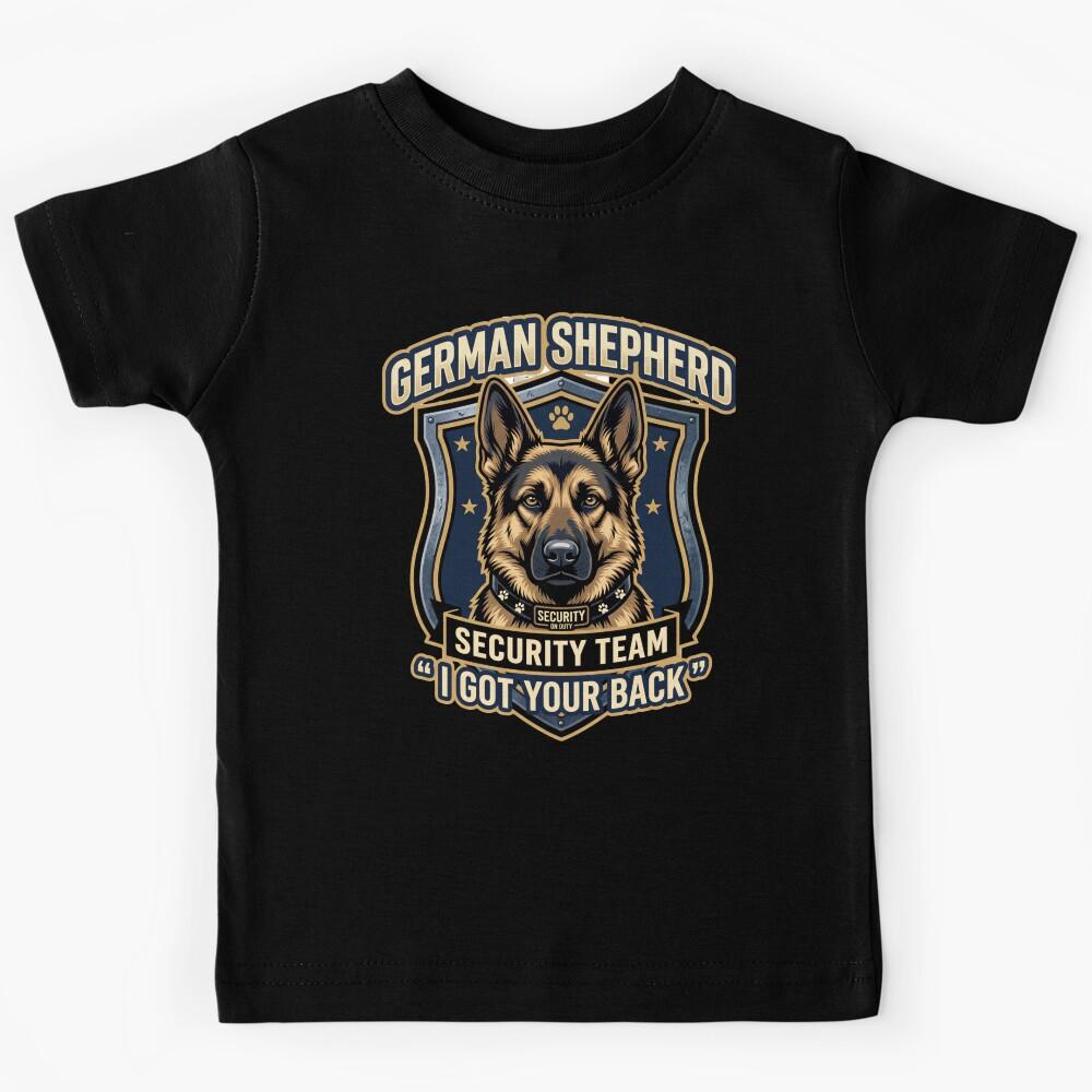 German Shepherd Security Team Kids T-Shirt 130