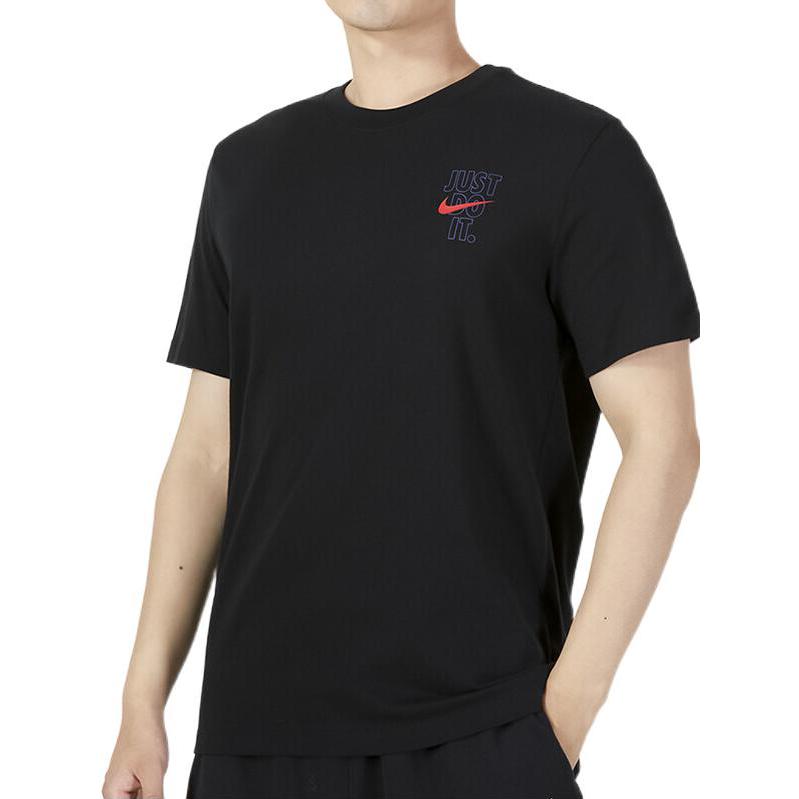 Nike T Shirts Men's Crew Neck Moderate Straight Fit DX0322-010