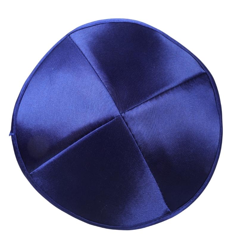 

Jewish Kippah Cap Round Ethnic Hat for Cultural Event Religious Activities Comfortable Breathable Polyester Fabric Hat королівський синій колір