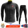 Phtxolue 2022 Winter Thermal Fleece Cycling Jerseys Set MTB Bike Clothes Maillot Ropa Ciclismo Invierno Bicycle Cycling Clothing