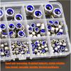 230pcs Steel Locknut Kit: Metric Nylon Insert Locknuts (M3-M12), Fully Threaded, for Bolts In Various Environments.
