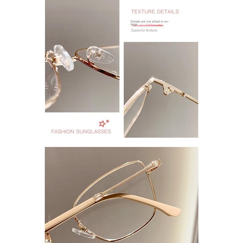 3PCS Color-changing Anti-blue Light Myopia Glasses With Advanced Cat-eye Style And Fashionable Design