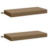 2 Piece Bench Cushion Set SOEST 2 Pcs. 100percent Polyester Taupe