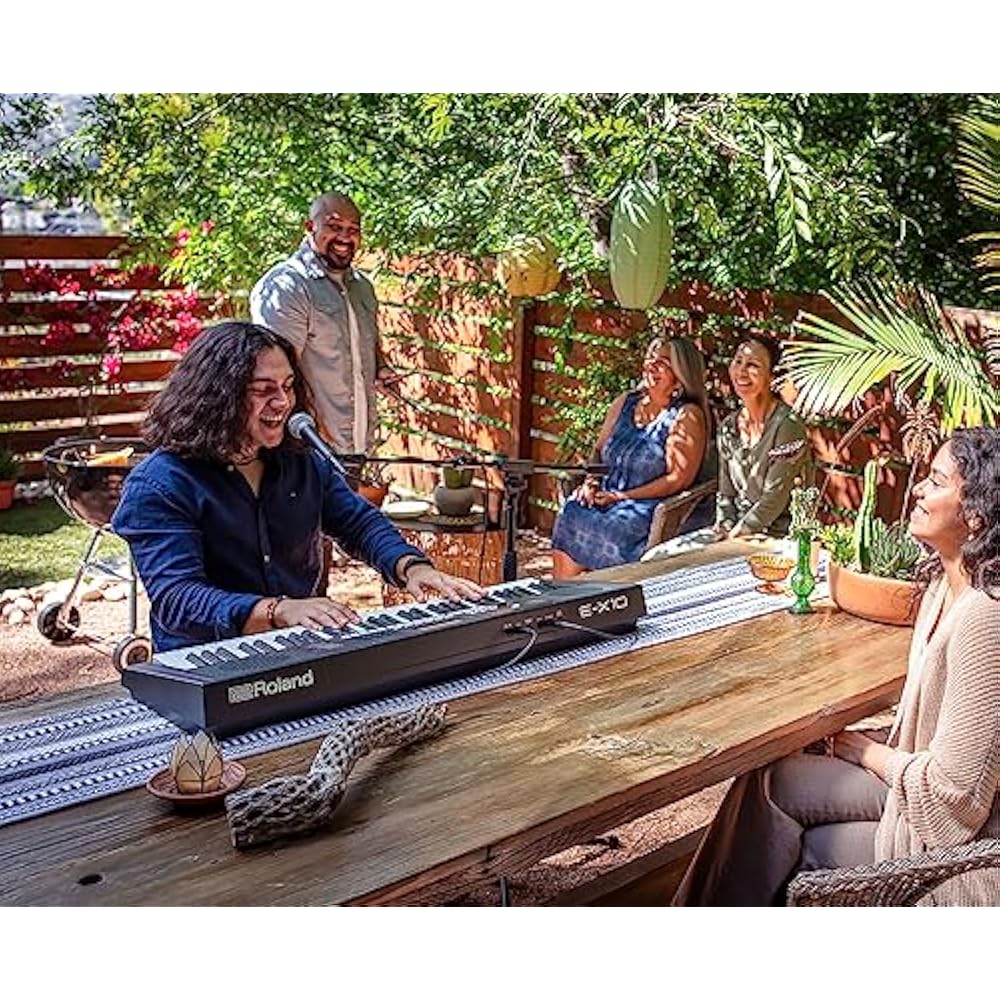 Roland Roland Electronic Keyboard, E-X10 Arranger Keyboard, Easy Operation, 61 Keys, Automatic Ac...