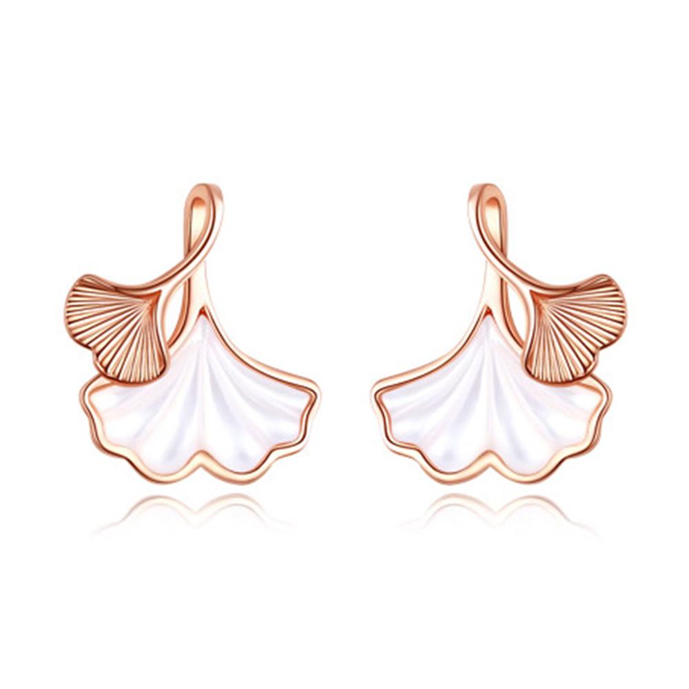 Colier Costum Caise Shell Sansheng Femeie Lanț Claviculă Proaspăt Cercei Eleganți Vintage