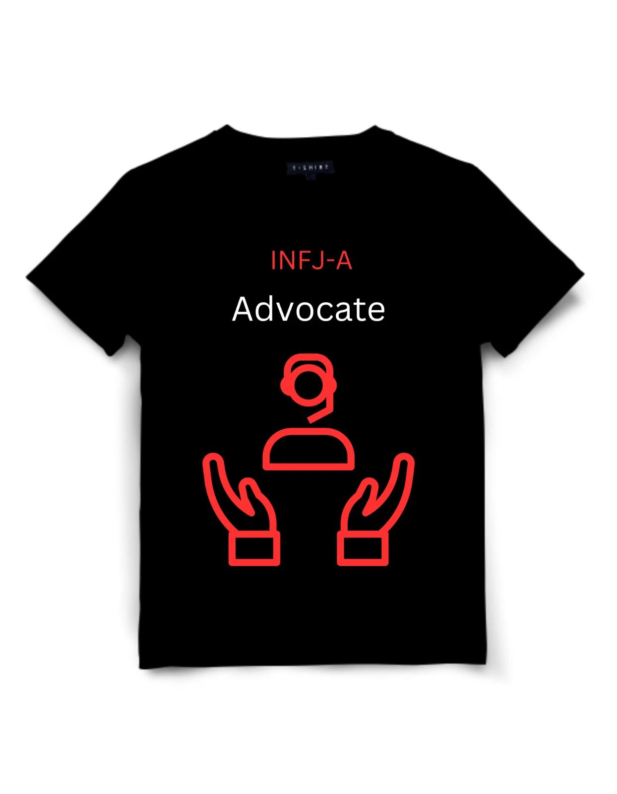 INFJ-A Advocate Personality Type T-Shirt Design Unisex Jersey Short Sleeve Tee S