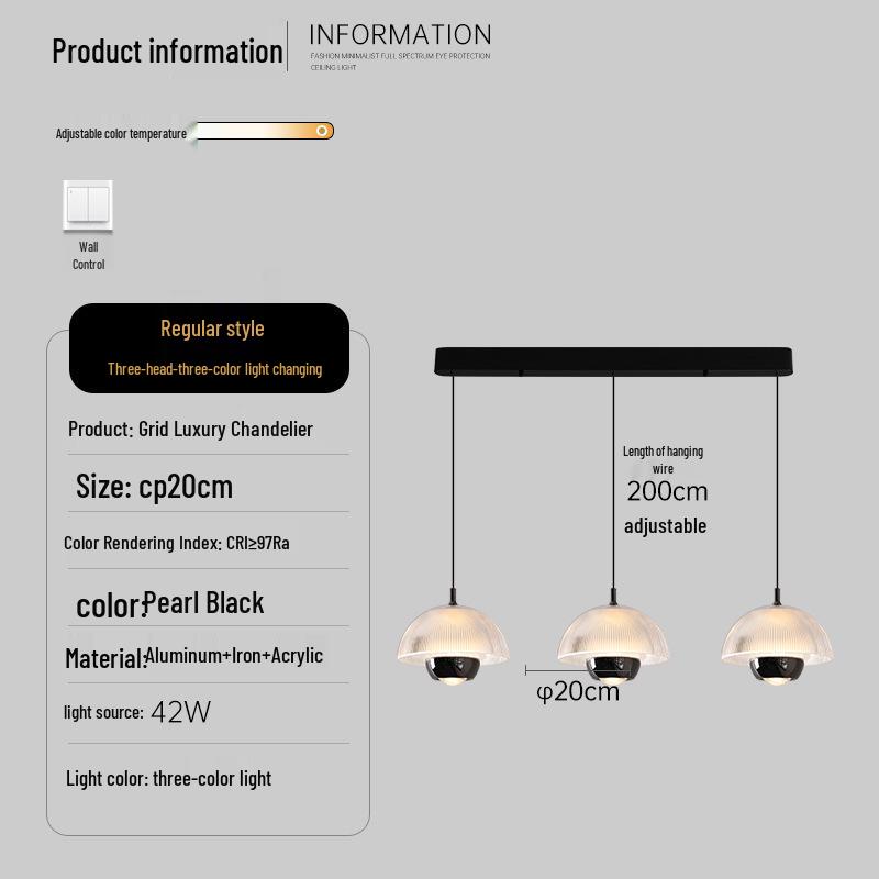 Minimalist Italian Three-Head Chandelier - Luxury Flower Bud Dining Table Light
