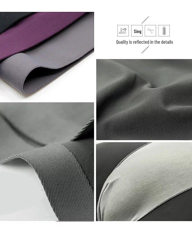 Boxer da uomo senza cuciture in seta ghiacciata - Ultraleggeri, traspiranti, sportswear alla moda
