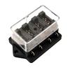 4 Way Automotive Circuit Controller Box Car Relay Fuse Holder Box Fusebox Universal Marine Kit Car Boat 12V/24V