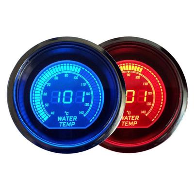 Wassertemperaturmesser für EVO Series Anzeige mit Sensor 52mm2in Universal Blau und Rot LED Hintergrundbeleuchtung