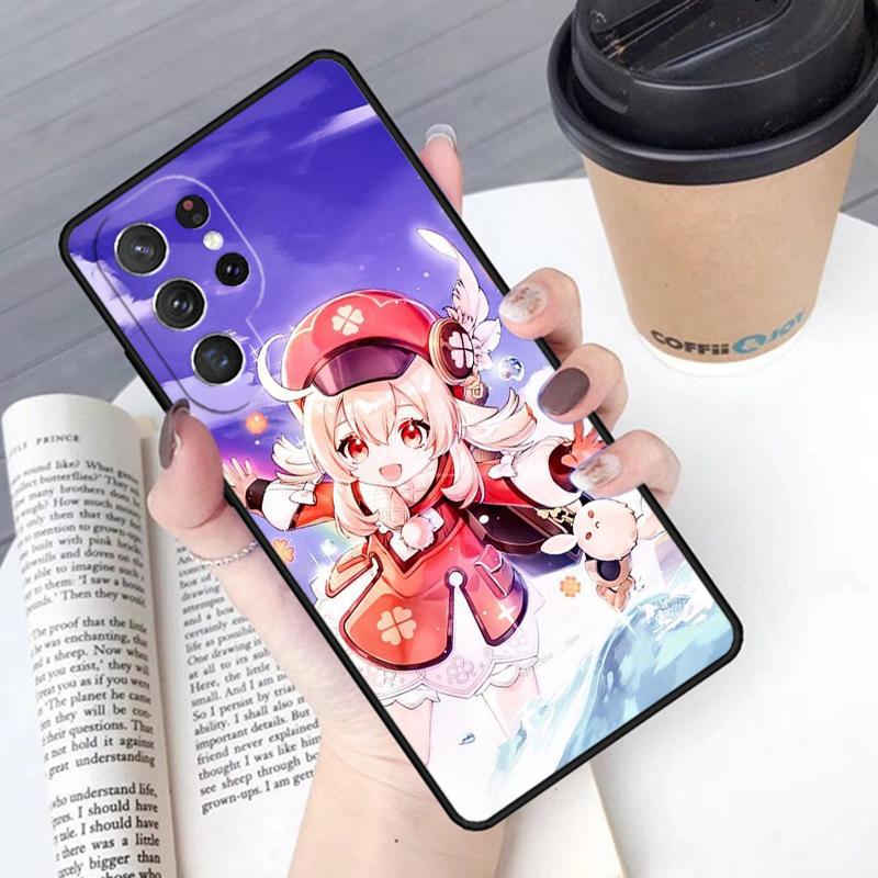 Genshin Impact Klee Phone Case Cover For Samsung Galaxy S24 S25 Ultra S21 S22 Ultra S10E Note 10 Plus Note 20 FE S23