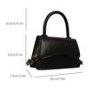 Mini Solid Color Handbag, Simple Square Crossbody Bag, Fashion Shoulder Purse For Women