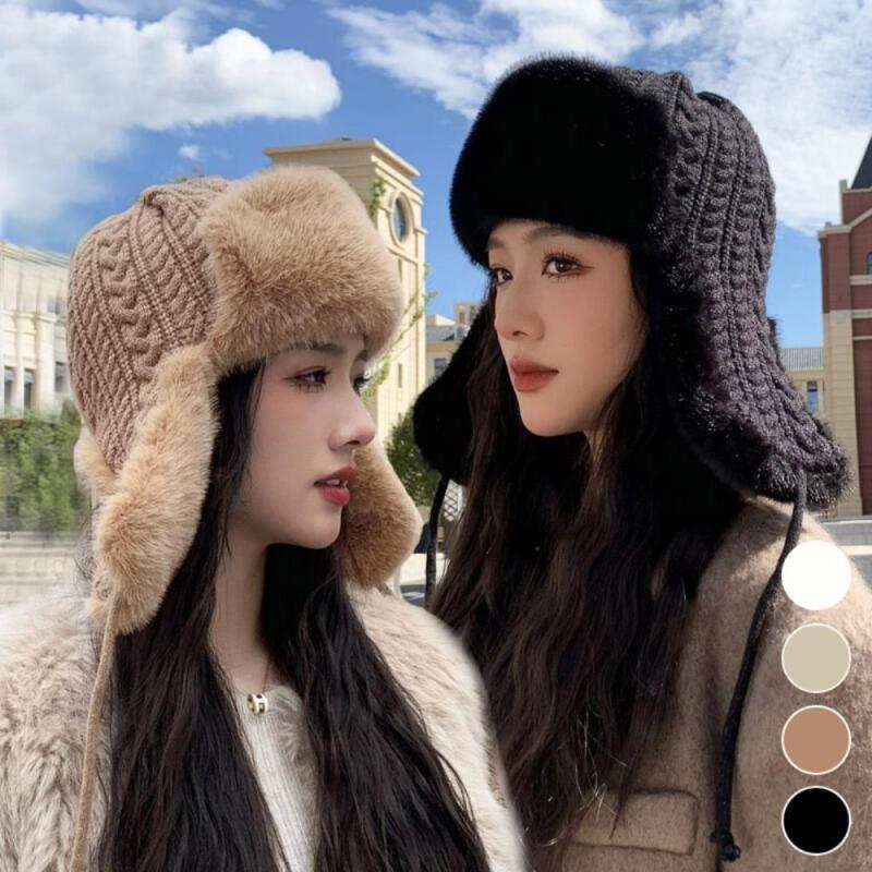 Women s fur hat, earmuffs, balaclava, Eskimo baya ivory