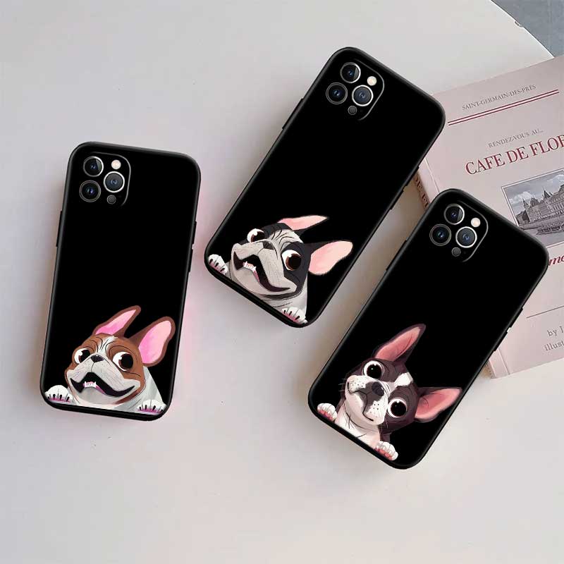 UP24 Cute Pug Dog Bull corgi Phone Case for Samsung Galaxy S20 S21 S22 Ultra FE + Plus A21S A22 A24 A25 A26 A30 A30S A31