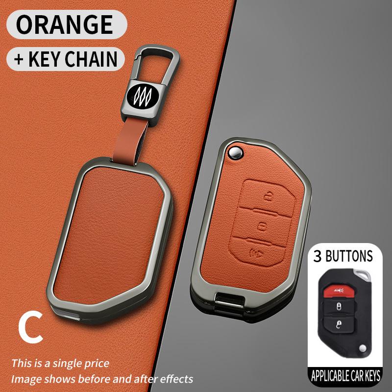 Premium Metal Key Covers for Jeep Wrangler & Gladiator