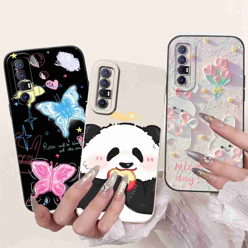 New Design Case For Oppo Reno3 Pro 5G CPH2009 Protective Silicone Soft TPU For Oppo Reno 3 Reno3 Pro 5G Phone Cover Shell Case