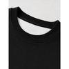 1pc Men'S Fashion Creative Design King Letter Print Casual Round Neck Black Sweatshirt, Large Size, Plus Size