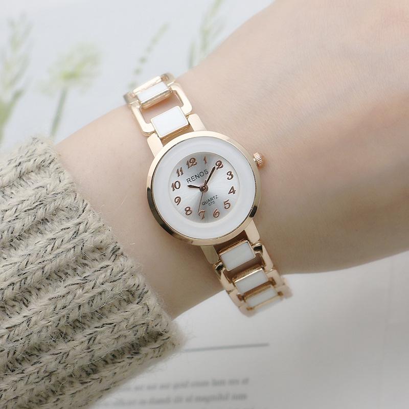 

Модные женские кварцевые часы Женские высококачественные часы с браслетом из розового золота Винтажные женские часы Reloj Mujer Дропшиппинг Подарки