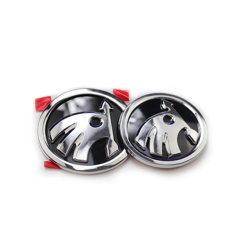 Skoda Car Trunk Stickers 80mm 90mm ABS Rear Emblem for Karoq Octavia Yeti Citigo Superb Fabia Kamiq Kodiaq VRS Rapid Front Hood