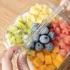 20Pcs Transparent Dessert Box With Handle Fruit Pudding Ice Cream Plastic Cake Box Packaging Baby Shower Birthday Party Supplies