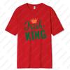 St Patricks Day King and Queen Printed Cotton TShirt Matching Couple Outfit Lovers Shamrock Husband Wife Tee Mr and Mrs Tops