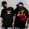 One Piece Japanese Anime Printed Men's T-Shirt Roronoa Zoro Harajuku Short Sleeve Luffy T-shirt Clothing Summer Tee Couple