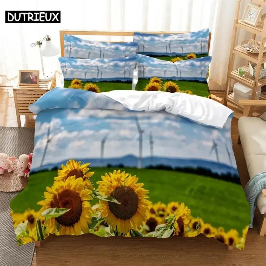 

Sunflowers Beding Set For Bedrom Soft Modern Bedspreads Comefortable Children Kids Soft Duvet Cover Comfortable Quilt Cover And Pilowcase 120*200cm Single