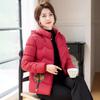Parka Veste Broderie Femme Hiver Dames Grande Taille 5XL Manteau Rembourré Coton Tenue Coréenne de Maman Vêtement d'Extérieur Coton Duvet