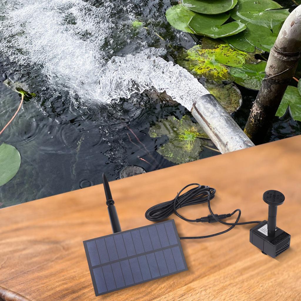 For Bird Baths Plug-in Solar Panel Solar Water Pump For Water Features User Friendly Solar Sprayer Eco Friendly Pump
