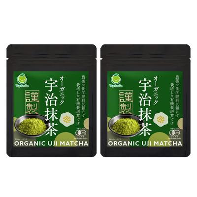 Top Smile Bio Uji Matcha Bez pesticidů Bez chemických hnojiv Vyrobeno v Kjótu 100% Autentický čaj 30 g (2 sáčky)