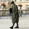 Men's Woolen Mid-Length Trench Coat with Cotton Padding – 2025 Autumn/Winter Style