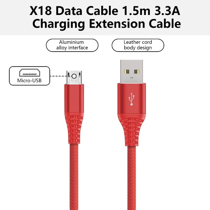 1.5m USB To USB 5Pin Data Line, 3.3A Quick Charging Power Cable Wire Supports Stable Data Transfer for Tablets Phones