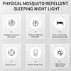 Repelente ultrasónico de plagas con luz nocturna, repelente de mosquitos, lámpara eléctrica de ondas de sonido para el hogar y el dormitorio