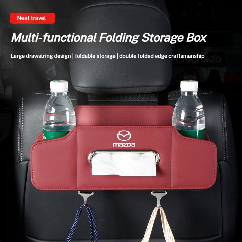 Car Seat Organizer Backseat Multifunction Folding Storage Box For Mazda 2 3 6 CX3 CX-5 CX5 CX7 CX9 MX5 Axela ATENZA Car Styling