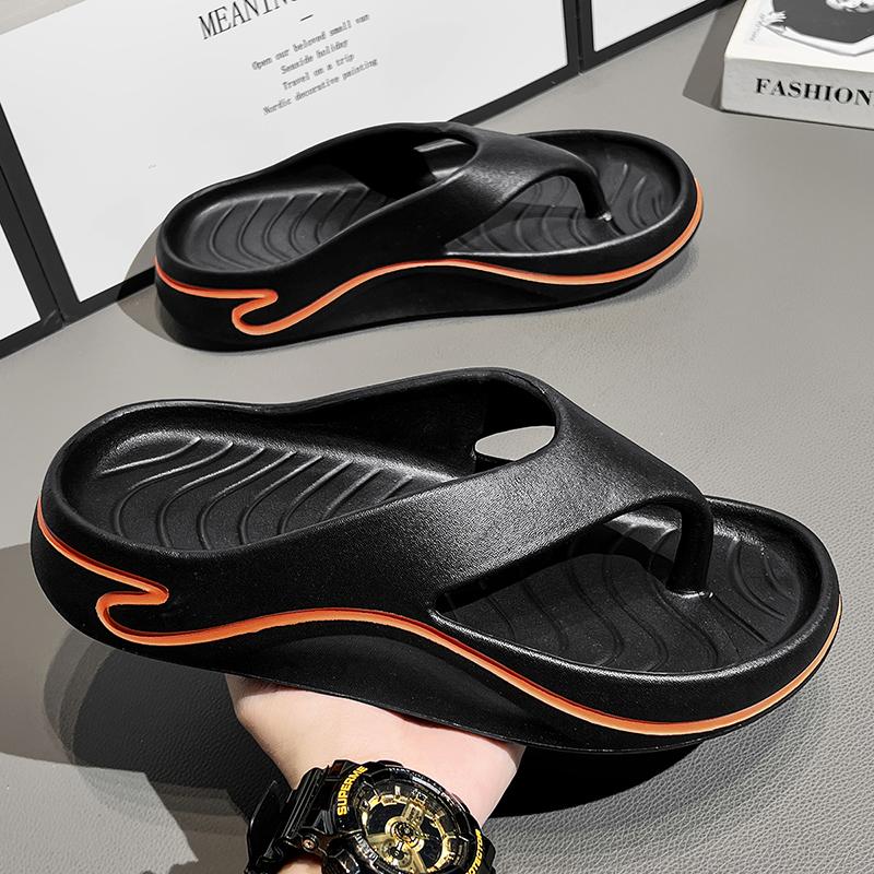 Fashion 2025 Summer Slippers Men Flip Flops Thick Soled EVA Soft Slides For Men Non-Slip Fashion Sandals Outdoor Beach Summer Shoes