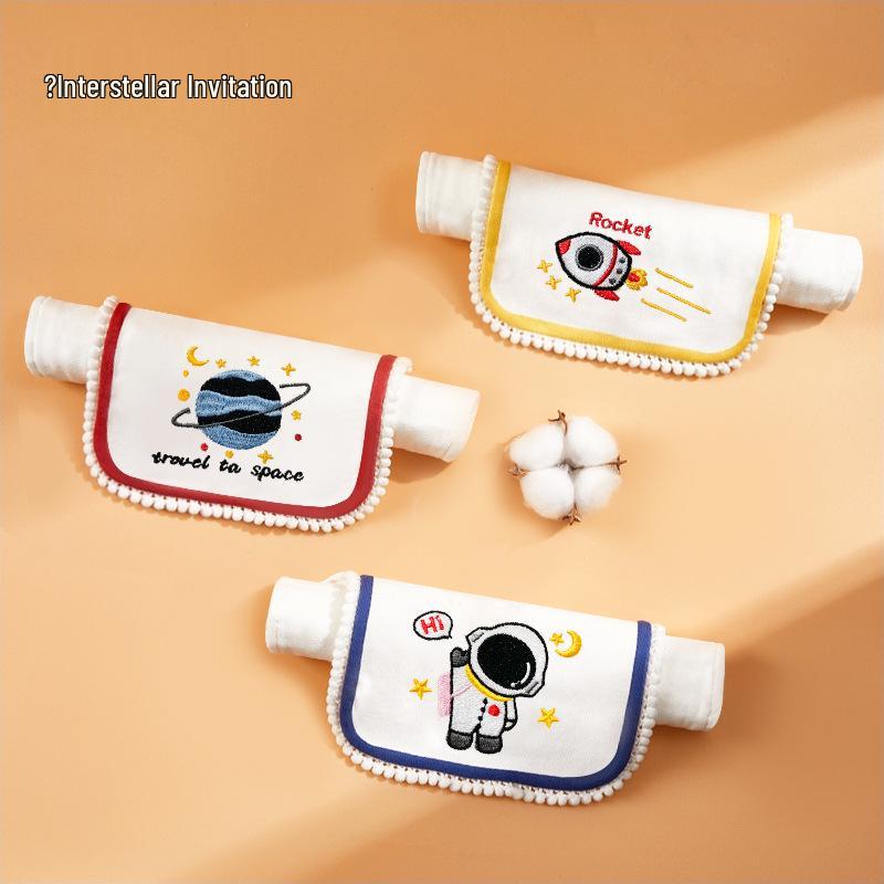 

Breathable Pure Cotton Sweat-Absorbing Towel for Kids - Thickened, High-Value, Sweat-Proof Back Pad for Infants and Children