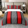 Geometric Duvet Cover For Boys Comforter Cover Set Twin Size Strip Lines Bedding Set With 2 Pillow Case 3Pcs Bedroom Decor