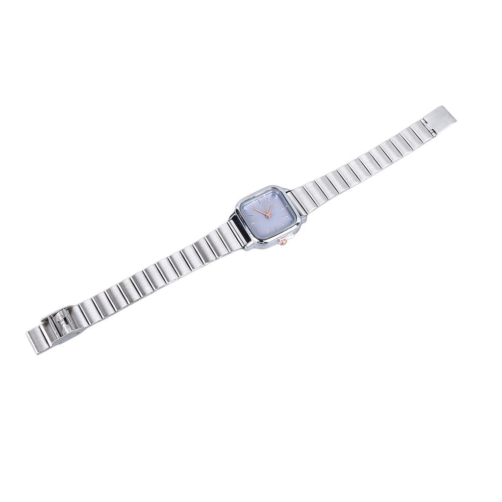 Fashionable Watch Luxurious Exquisite Texture Waterproof Colorfast Smooth Touch Alloy Watch for Women Student Silver