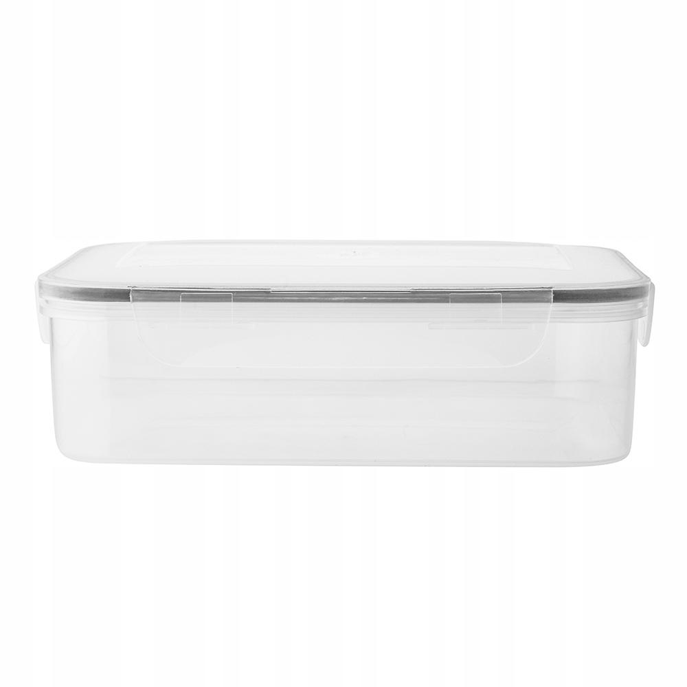Plastic Food Container With Lid, Rectangular, Airtight, 1 Piece