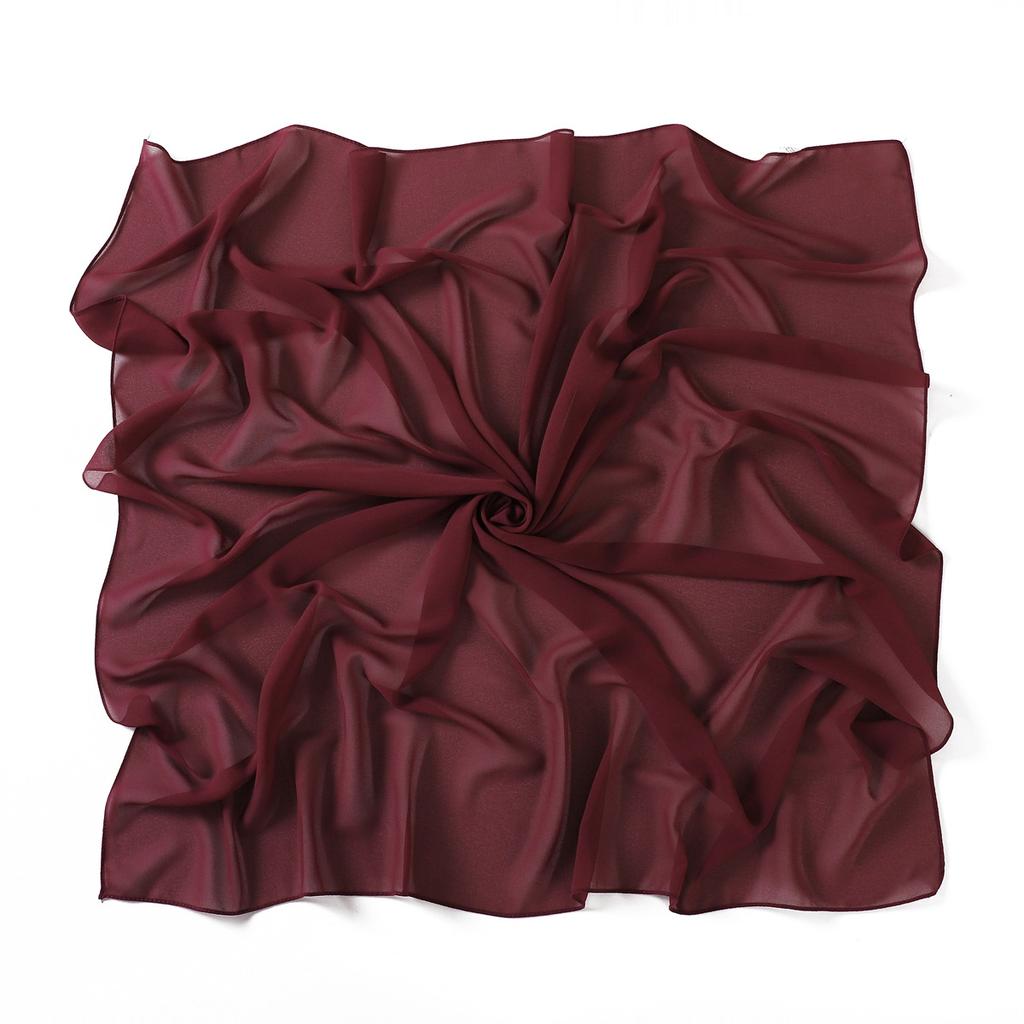 Solid Pearl Chiffon Women Scarf New Summer Girls Sunscreen Thin Scarves Soft Shawl Foulard Viscose Spring Lady Wrap Shawls