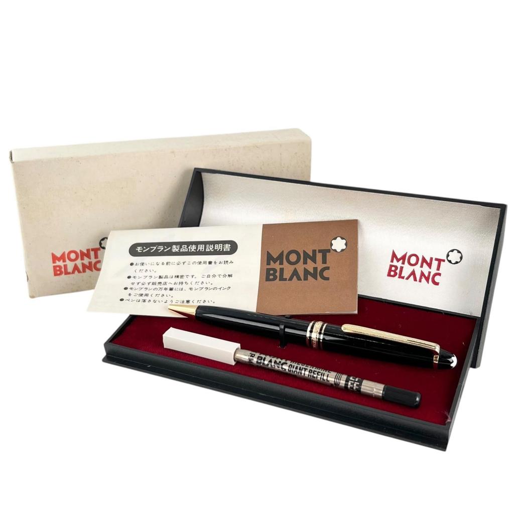 Montblanc Ballpoint Pen Meisterstück Classic Twist Black Gold Mens Used