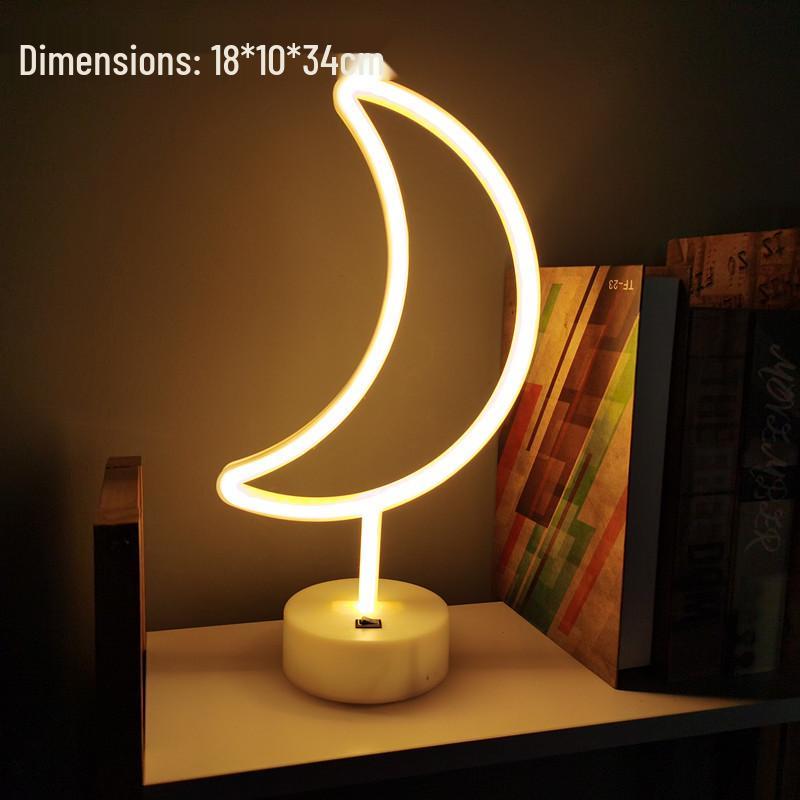 Luz de Mesa LED Neon para E-Sports e Decoração de Quarto