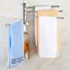 4 Stangen Edelstahl Wanddrehung Handtuchaufbewahrungsregal Ablagehalter Stange Badezimmer Organizer
