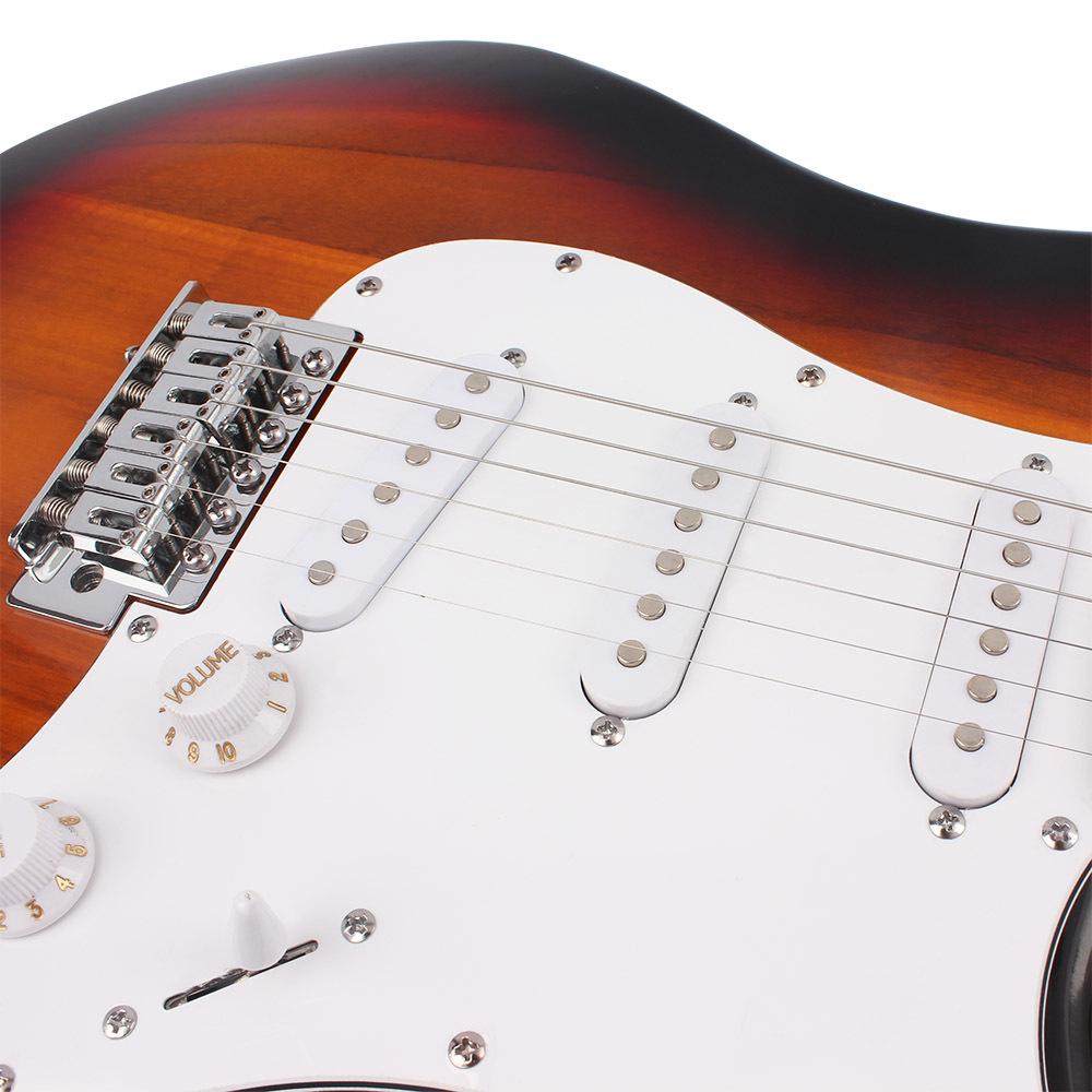Beginner ST Classic Electric Guitar, 22-Fret Adult Entry-Level Set